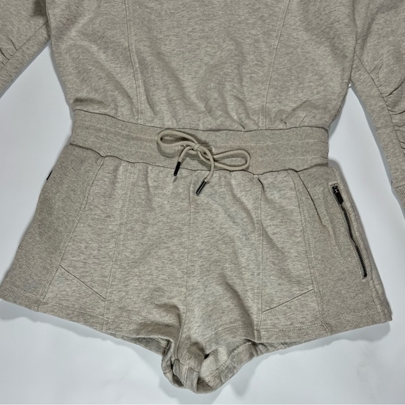 Free People Movement Intercept Romper Heather Gray Cozy Athleisure Lounge | NWT - Picture 5 of 10